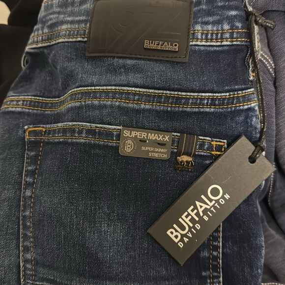 BUFALO JEANS SUPER MAX X CONTRASTED AND DARK DENIM SIZE 29/32 - Picture 5 of 16